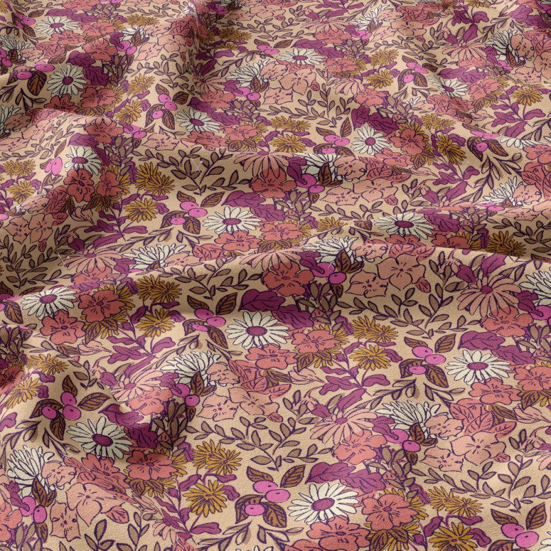 Printed Viscose SOUZZA Pink / Peach